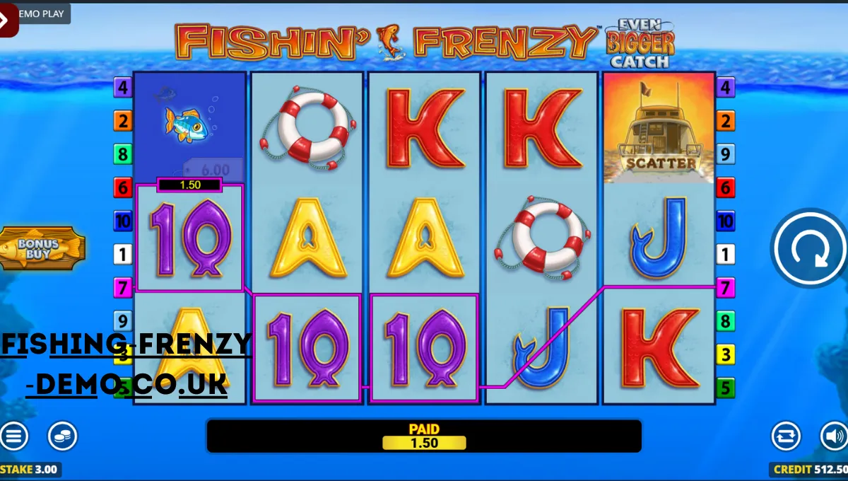 Fishin' Frenzy Demo UK catch